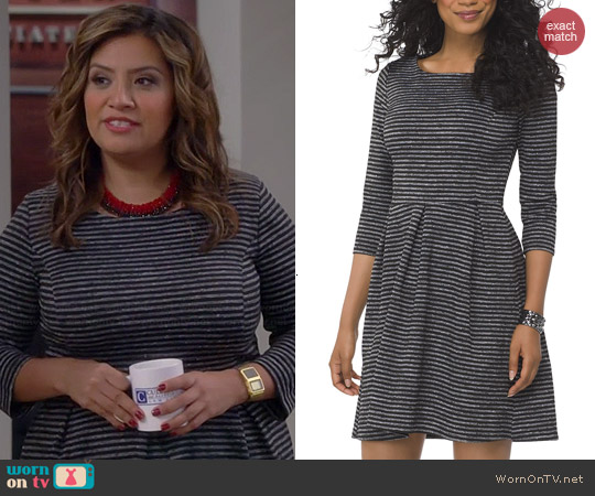 Target Ponte Fit & Flare Dress worn by Cristela Alonzo on Cristela