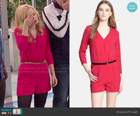 Ted Baker Belted Blouson Romper worn by Liv Rooney (Dove Cameron) on Liv and Maddie