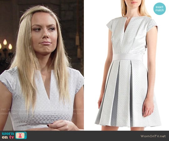 Ted Baker 'Denai' Jacquard Dress worn by Abby Newman (Melissa Ordway) on The Young and the Restless