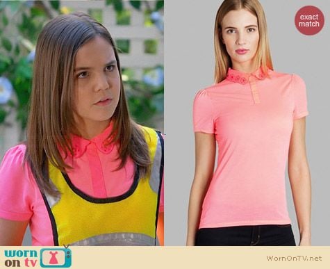 Ted Baker Divah Collar Top worn by Bailee Madison on Trophy Wife