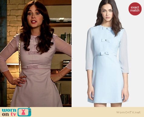 Ted Baker Finna Dress worn by Zooey Deschanel on New Girl