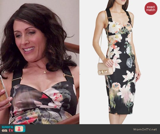 Ted Baker Opulent Bloom Sheath worn by Lisa Edelstein on GG2D