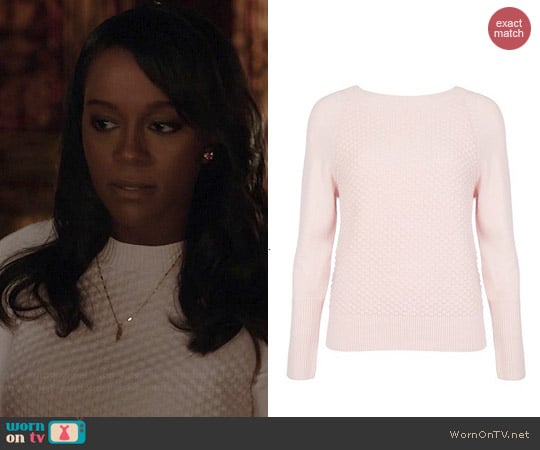 Ted Baker Salhie Bobble Sweater worn by Aja Naomi King on HTGAWM