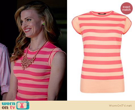 Ted Baker Taiba Cap Sleeve Jumper worn by Brooke D'Orsay on Royal Pains