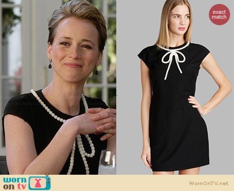 Ted Baker Temberl Beaded Bow Tunic Dress worn by Karine Vanasse on Revenge