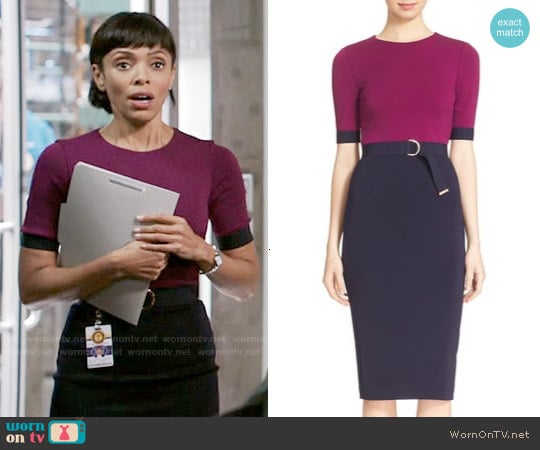 Ted Baker Wandee Dress worn by Camille Saroyan (Tamara Taylor) on Bones