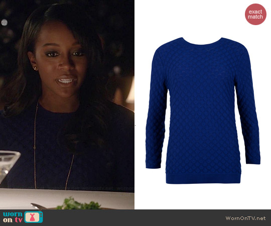 Ted Baker Yayoi Sweater worn by Aja Naomi King on HTGAWM