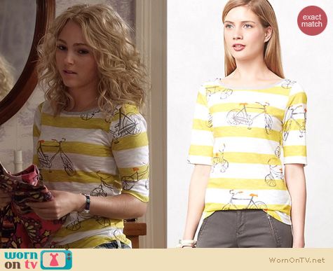 The Carrie Diaries Fashion: Anthropologie Daydreamer Tee worn by AnnaSophia Robb