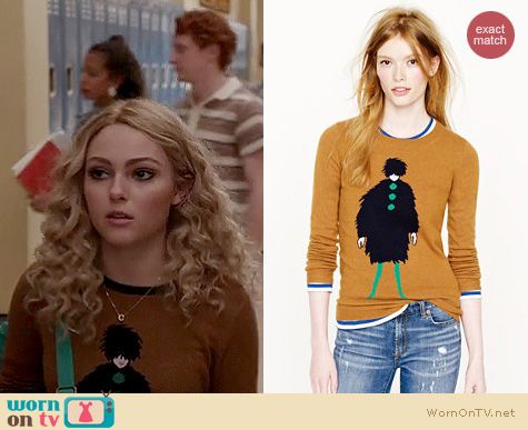 The Carrie Diaries Fashion: J. Crew La Parisienne Sweater worn by AnnaSophia Robb