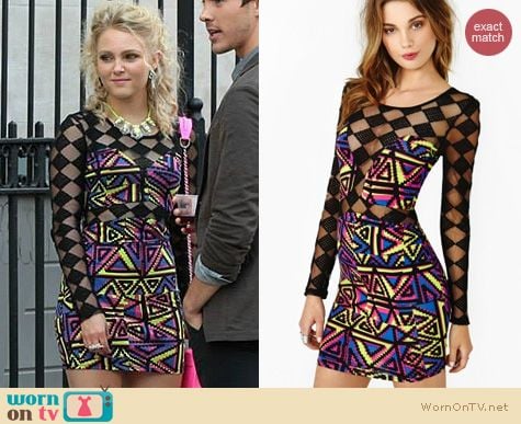 The Carrie Diaries Fashion: Nasty Gal Electric Sound Dress worn by AnnaSophia Robb