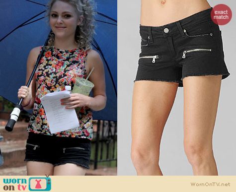 The Carrie Diaries Fashion: Paige Indio Denim Shorts worn by AnnaSophia Robb