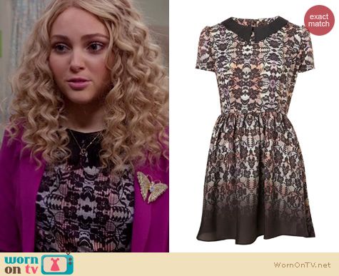 The Carrie Diaries Fashion: Topshop lace flippy dress worn by Anna SophiaRobb