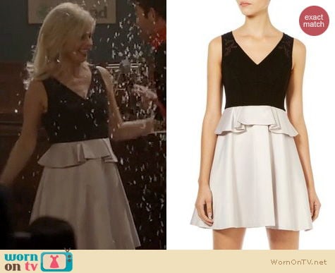 The Crazy Ones Fashion: Karen Millen Fun Peplum Dress worn by Sarah Michelle Gellar