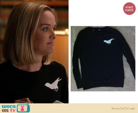 The Good Wife Fashion: Forever 21 Bird Sweater worn by Jess Weixler