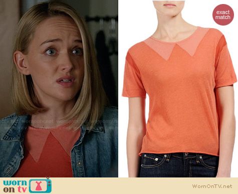 The Good Wife Fashion: Rag & Bone Vitti Tee worn by Jess Weixler