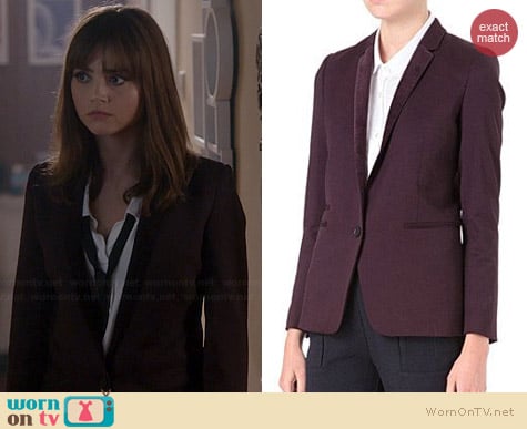 The Kooples Blazer with Velvet Lapel worn by Jenna Coleman on Doctor Who