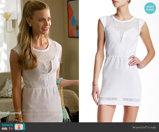 The Kooples Lace Trim Cap Sleeve Dress worn by Paige Collins (Brooke D'Orsay) on Royal Pains