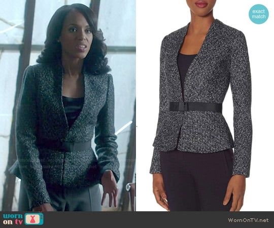 The Limited Scandal Collection Belted Peplum Jacket worn by Olivia Pope (Kerry Washington) on Scandal