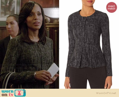 The Limited Tweed Peplum Jacket worn by Kerry Washington on Scandal