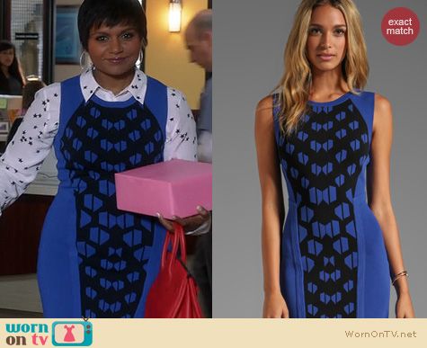 The Mindy Project Fashion: Diane von Furstenberg Franca dress worn by Mindy Kaling