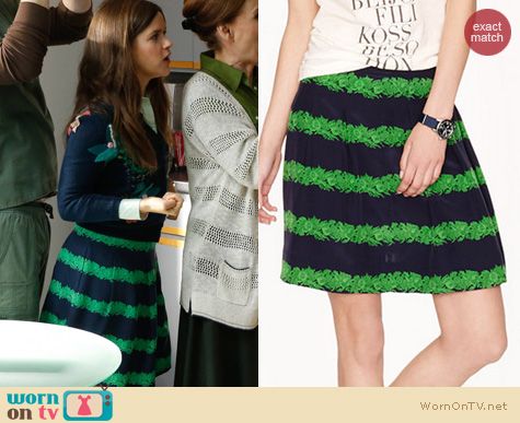 The Mindy Project Fashion: J. Crew Beanstalk Skirt worn by Zoe Jarman