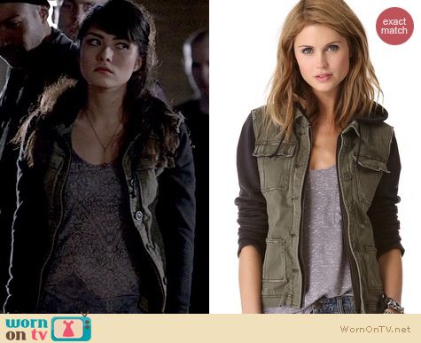 The Originals Fashion: Free People Pieced Twill Jacket worn by Daniella Pineda