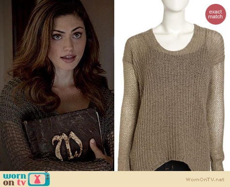 The Originals Fashion: Helmut Lang Crochet Front Sweater worn by Phoebe Tonkin