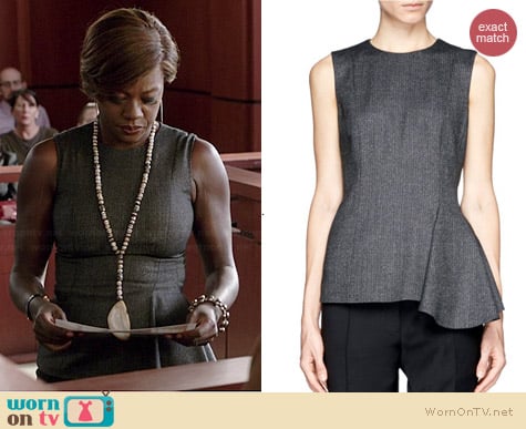 The Row Nikun Asymmetric Hem Top worn by Viola Davis on HTGAWM