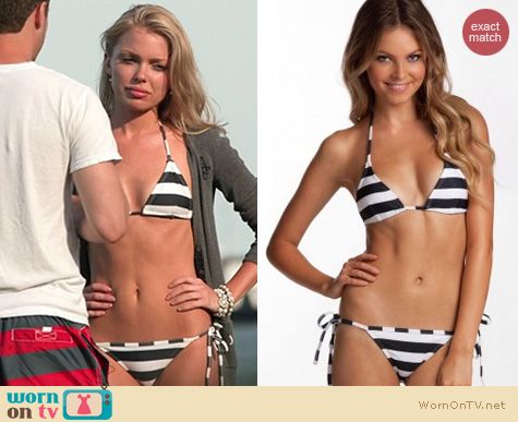 The Vineyard Fashion: Island Company Thunder String Bikini worn by Emily Burns