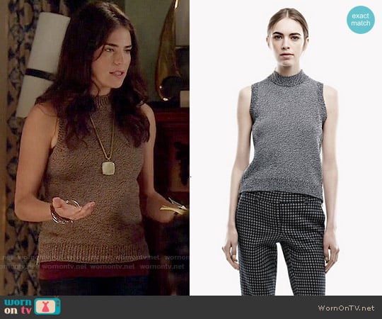 Theory Deelray Knit Top worn by Laurel Castillo (Karla Souza) on How to Get Away with Murder