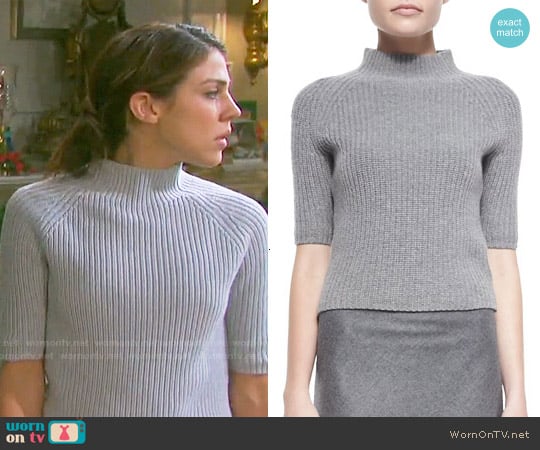 Theory Jodi Sweater worn by Abigail Deveraux (Kate Mansi) on Days of our Lives