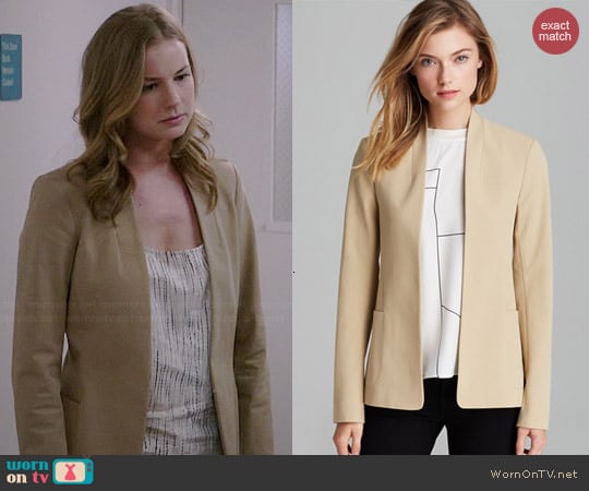 Theory Kacela Blazer worn by Emily VanCamp on Revenge