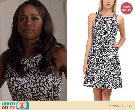 Theory Maydra Dress in Uniform worn by Aja Naomi King on HTGAWM