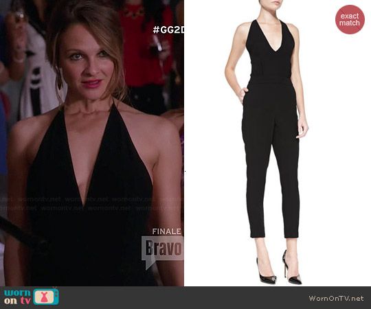 Theory Roxie Tie-Back Crepe Jumpsuit worn by Phoebe Wells (Beau Garrett) on Girlfriends Guide to Divorce