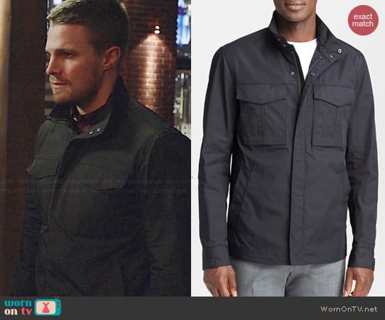 Theory Yost Jacket worn by Stephen Amell on Arrow