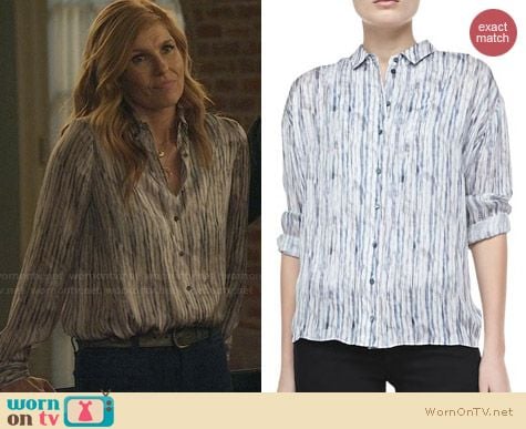 Theyskens Theory Belin Silk Blouse worn by Connie Britton on Nashville