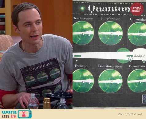 Thinker Clothing Quantum Rules Tee worn by Jim Parsons on The Big Bang Theory