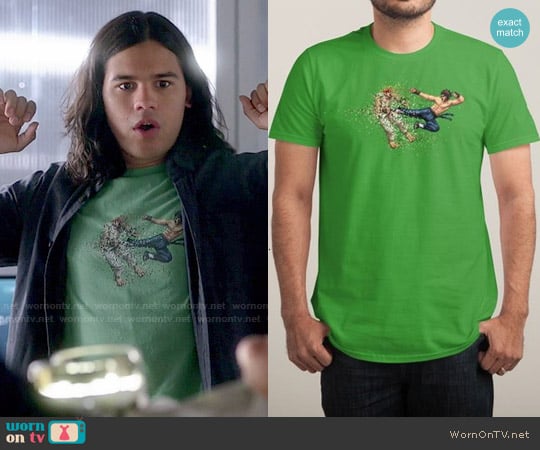 Threadless Dead Pixels T-shirt worn by Cisco Ramon (Carlos Valdes) on The Flash