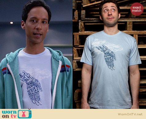 Threadless Deus Ex Machina Tee worn by Abed Nadir on Community