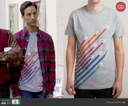 Threadless Flying Colors Tee worn by Abed Nadir (Danny Pudi) on Community