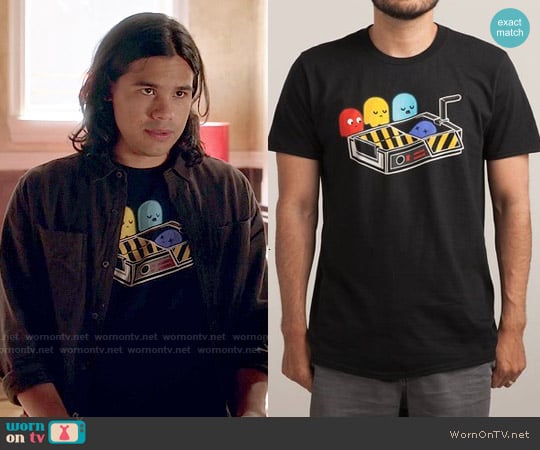 Threadless Ghost Busted T-shirt worn by Cisco Ramon (Carlos Valdes) on The Flash