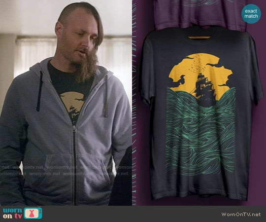 Threadless High Seas T-shirt worn by Phil Miller (Will Forte) on Last Man On Earth