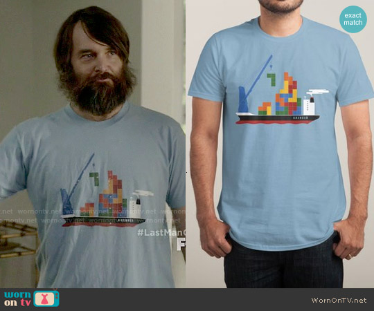 Threadless Russian Cargo T-shirt worn by Phil Miller (Will Forte) on Last Man On Earth