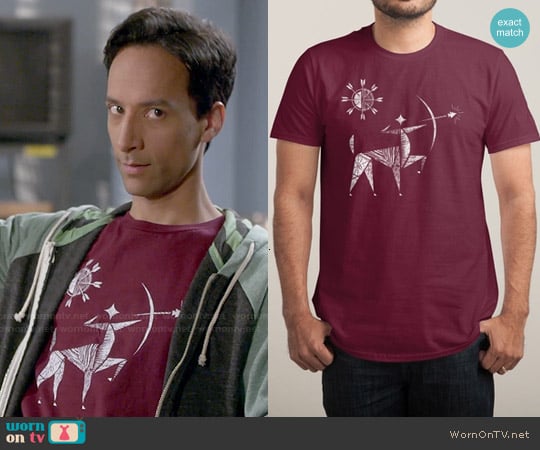 Threadless The Archer Tee worn by Abed Nadir (Danny Pudi) on Community