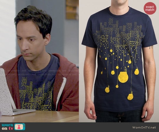 Threadless The Hanging City Tee worn by Abed Nadir (Danny Pudi) on Community