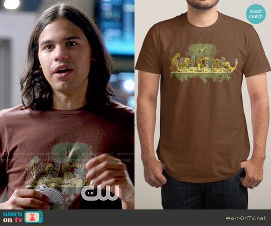 Threadless The Last Supper T-shirt worn by Cisco Ramon (Carlos Valdes) on The Flash