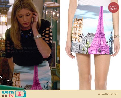 Tibi Eiffel Tower Skirt worn by Jess Macallan on Mistresses