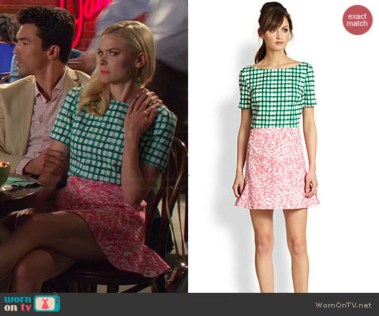 TBA (To Be Adored) Mixed Print Cotton Dress worn by Jaime King on Hart of Dixie