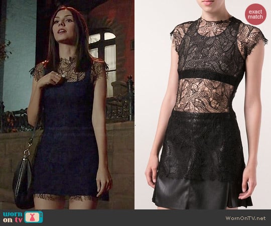 Todd Lynn Ahearn Lace Top worn by Victoria Justice on Eye Candy