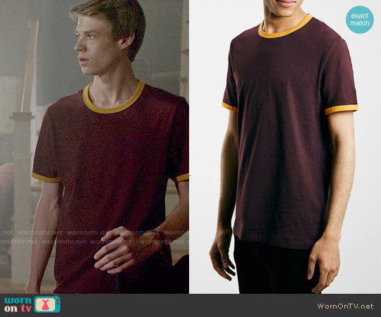 Topman Ringer T-shirt worn by Joe McAlister (Colin Ford) on Under the Dome